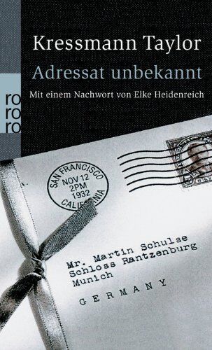 Taylor Kressmann - Adressat unbekannt - Preis vom 30.09.2026 09:01:18 h
