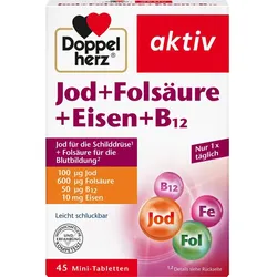 Doppelherz Jod+folsäure+eisen+b12 45 ST