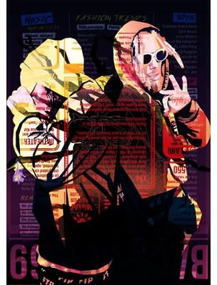 Uplift Essentials Suicideboy Album Poster High Definition Vintage Rap Canvas Wall Art style 10 8x12 In