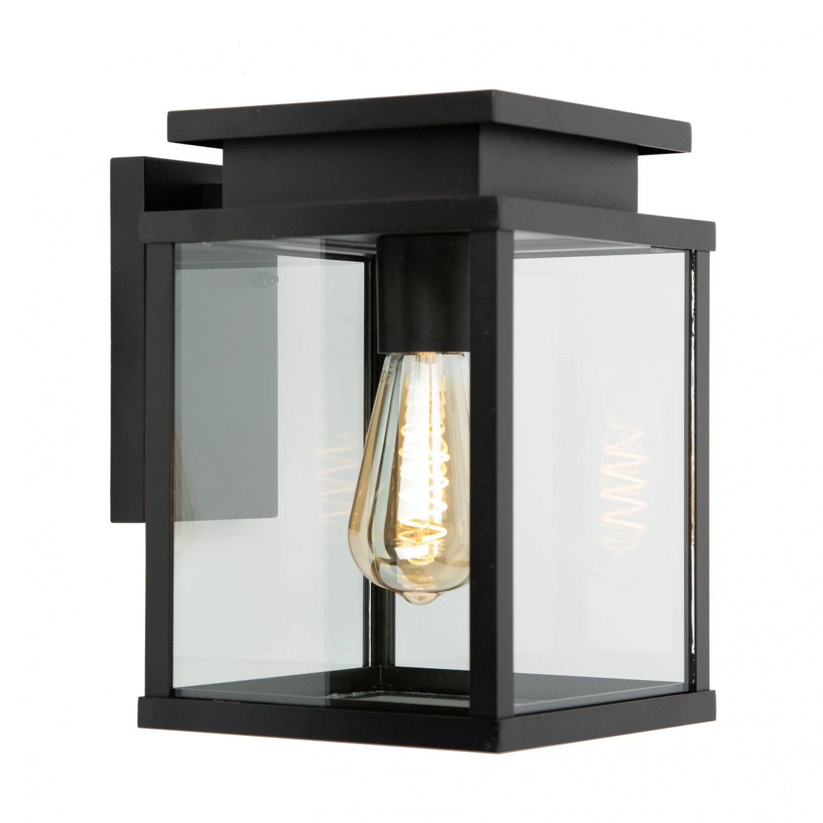 Wandlamp Leicester zwart KS Verlichting met glazen elementen