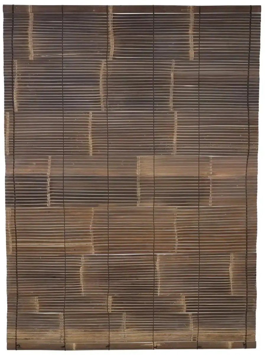 Masters of Bamboo Bamboe Rolgordijn Zwart - Breedte: 150 cm, Hoogte: 200 cm