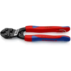 Knipex CoBolt® mit Befestigungsöse schwarz atramentiert, mit schlanken Mehrkomponenten-Hüllen, mit integrierter Befestigungsöse zum Anbringen einer Absturzsicherung 200 mm - 7102200TBK