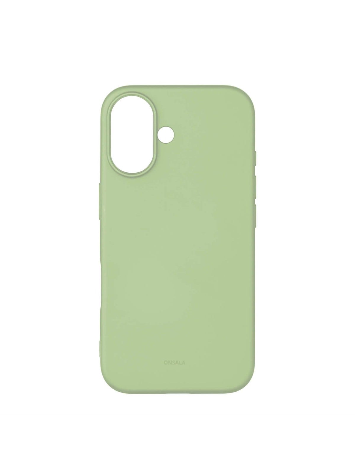 ONSALA Phone Case with Silicone Feel Lime - iPhone 16