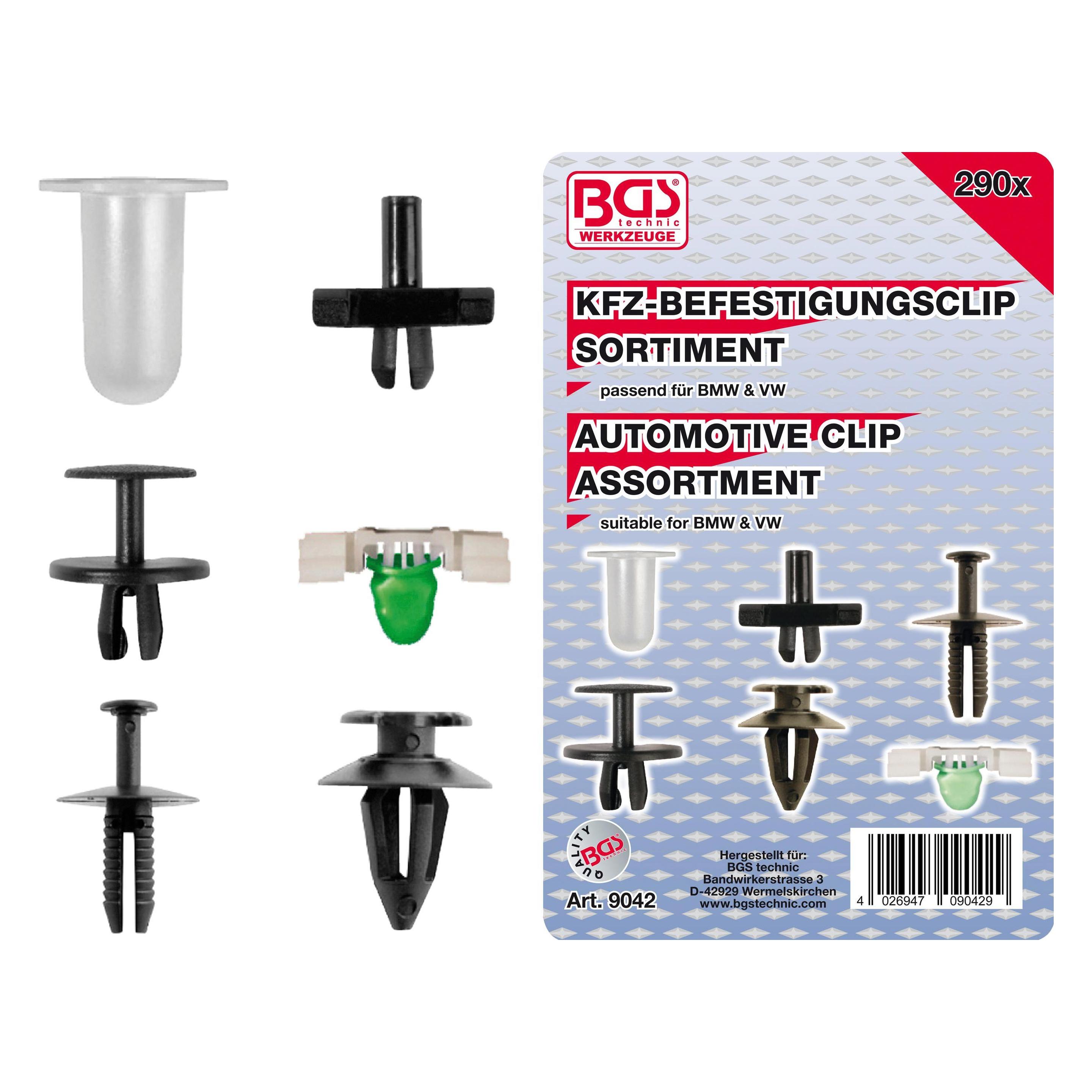 BGS Kfz-Befestigungsclip-Sortiment (9042)
