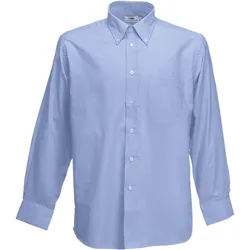 Fruit of the Loom Herren Oxford Hemd Langarm 65-114-0 oxford blue M