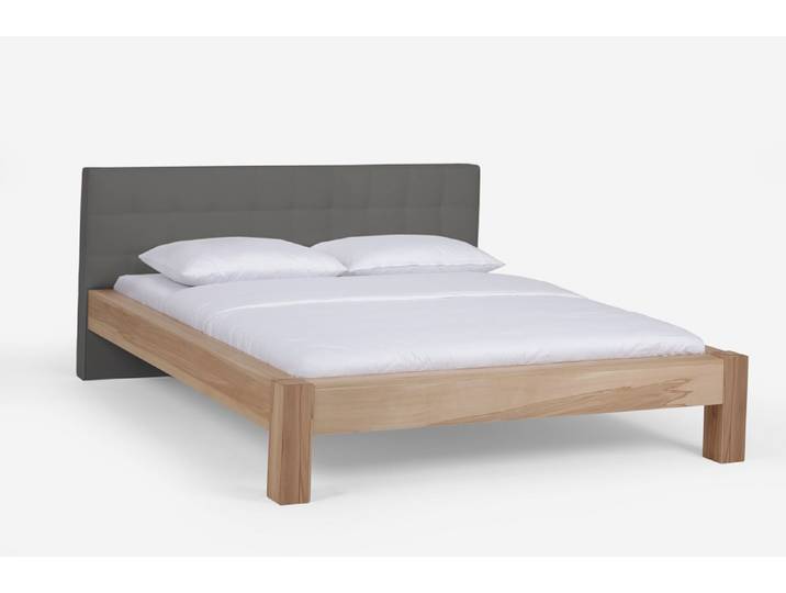 Holzbett massiv Lotus , Kernbuche geölt , 140x220 , Kopfteil 2
