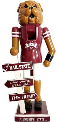 Santa's Workshop "NCAA 12"" Mississippi State Mascot Nutcracker"