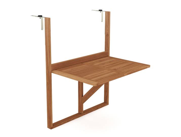Balkontisch klappbar Holz 70 x 49 cm
