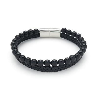 Edelsteinarmband Doppio Onyx