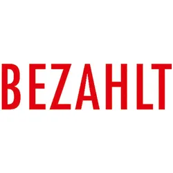 COLOP Textstempel selbstfärbend/100669 rot Bezahlt