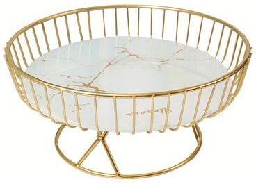 Smart Shopping Spot Luxury Fruit Plate Creative Living Room Fruit Basket, Afternoon Tea Candy Dessert Stand, Snack Tray For Parties l