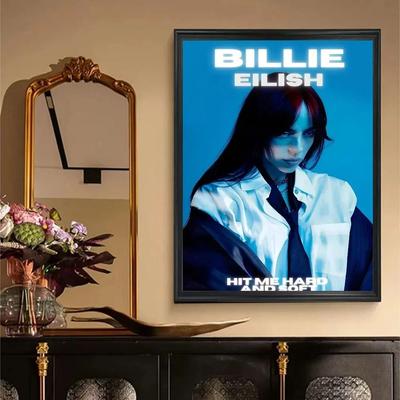 Uplifted Finds "Billie ""Hit Me Hard And Soft"" Vintage Poster   Retro Kraft Paper Wall Art For Room Decor zlh4100 30 X 40 Cm Unframed"