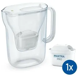 Brita Style Essential inkl. 1x Maxtra Pro Pure Performance, Wasserfilterkanne, Weiss