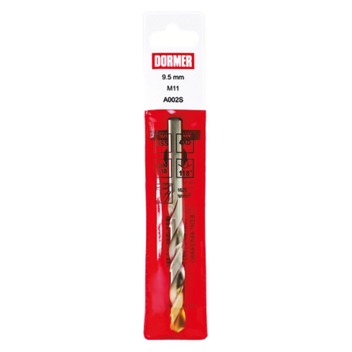 Dormer HSS TIN COATED JOBBER DRILL 12.0mm (12 Millimeter) (A002S12.0)