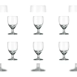 Royal Leerdam 6 x Schnapsglas, Stamperl, Glas, transparent, 6cl