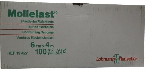 Mollelast 6cmx4m lose weiss