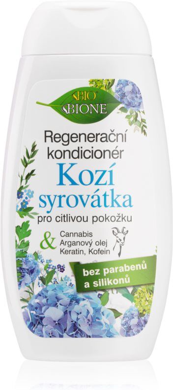 Bione Cosmetics Goat Whey après-shampoing régénérant pour peaux sensibles 260 ml