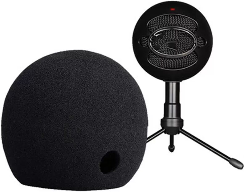 INF Schwarze Schaumstoffabdeckungen für Blue Snowball-Ice Mikrofon (2er-Pack)