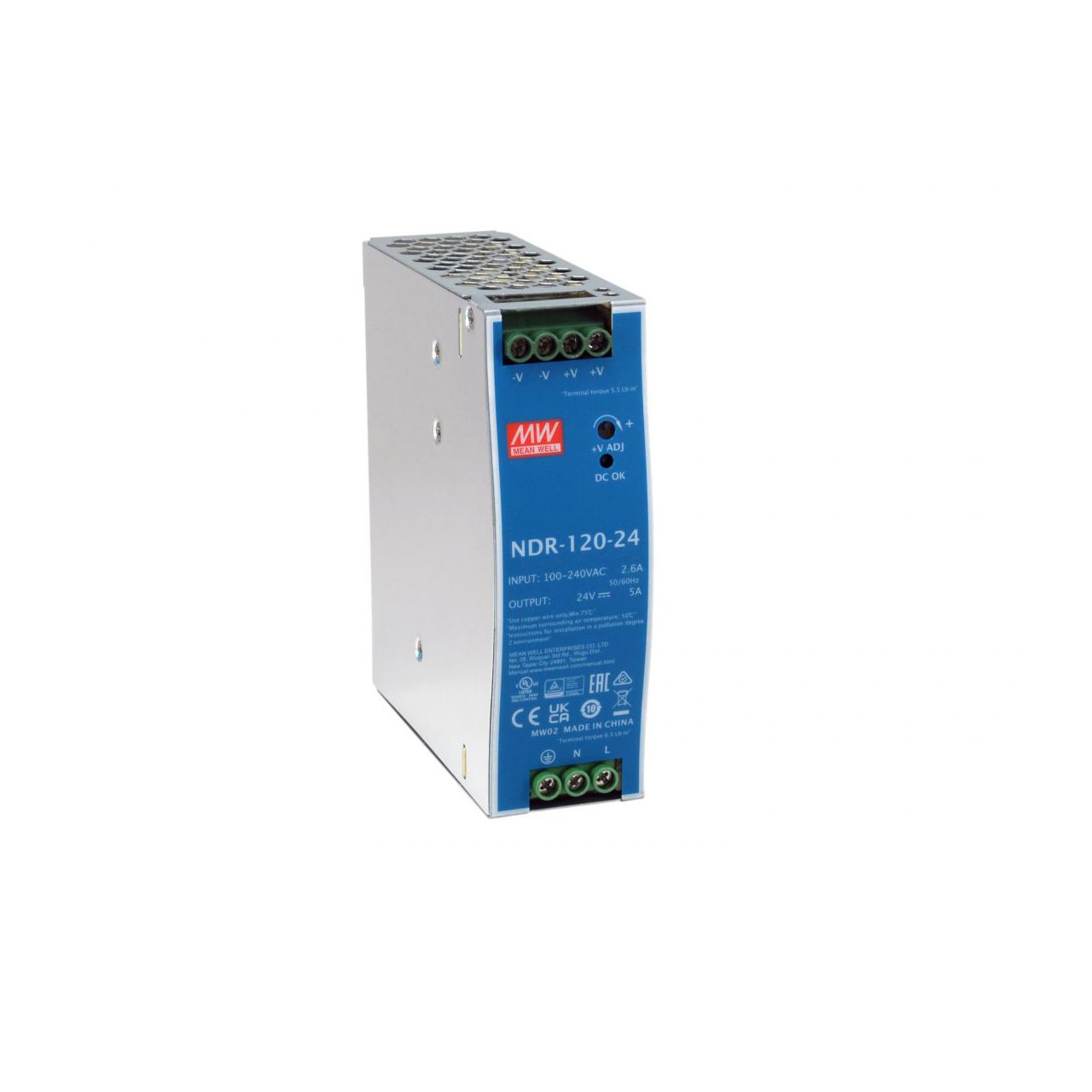 LevelOne ind. Netzteil POW-2442 24VDC 120W DIN-Schiene si