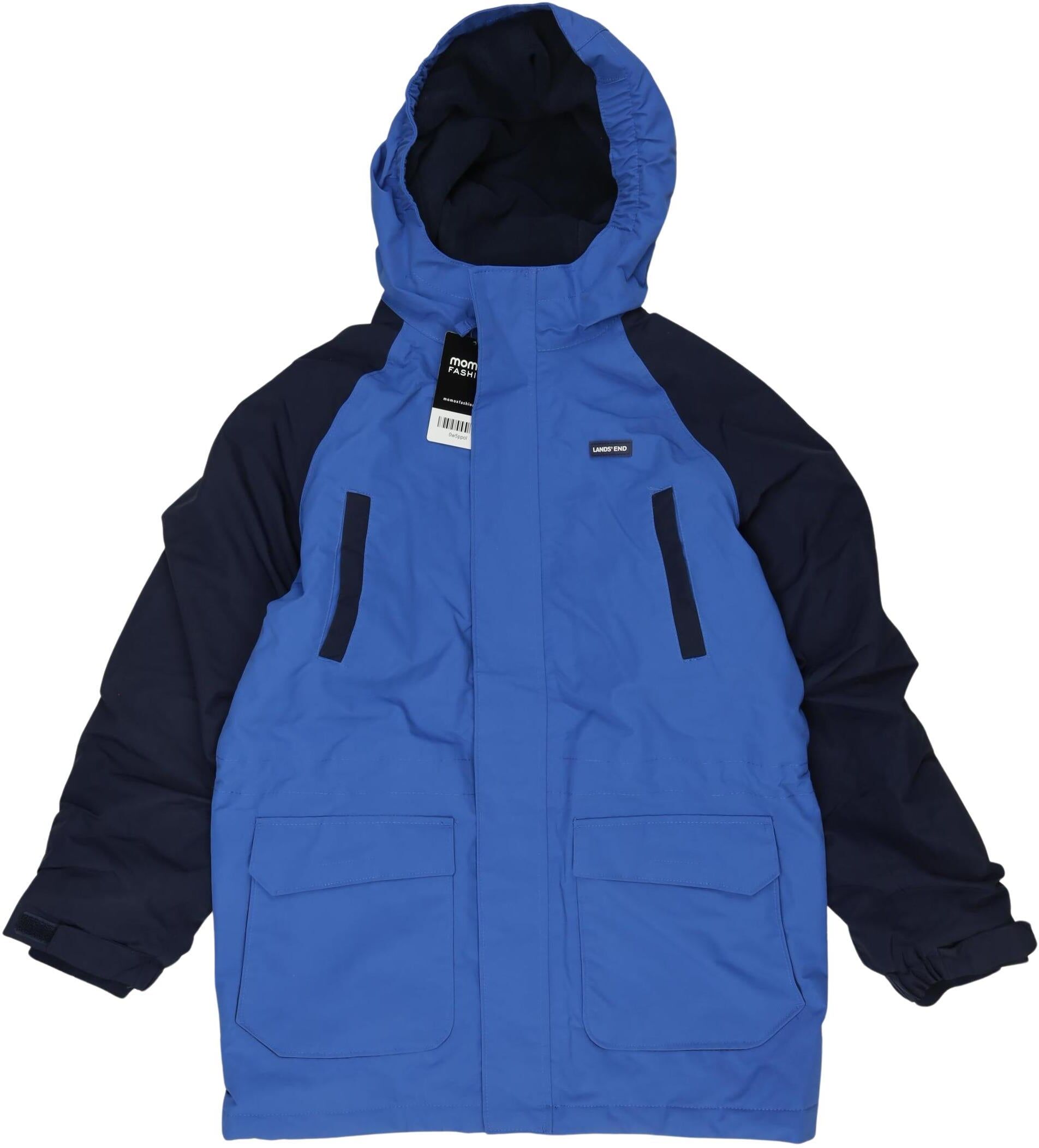 Lands End Jungen Jacke oder Mantel, Marineblau, Gr. EU 140, Synthetik - Second Hand