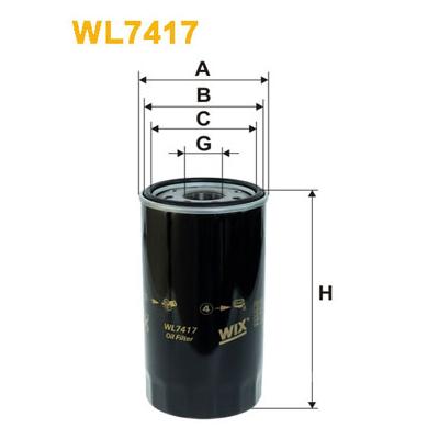 WIX FILTERS Ölfilter WL7417