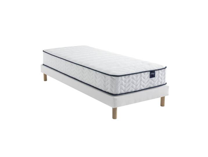 Ensemble matelas ressorts, sommier Lune et pieds Rêve 300 - SOMEO 80x200