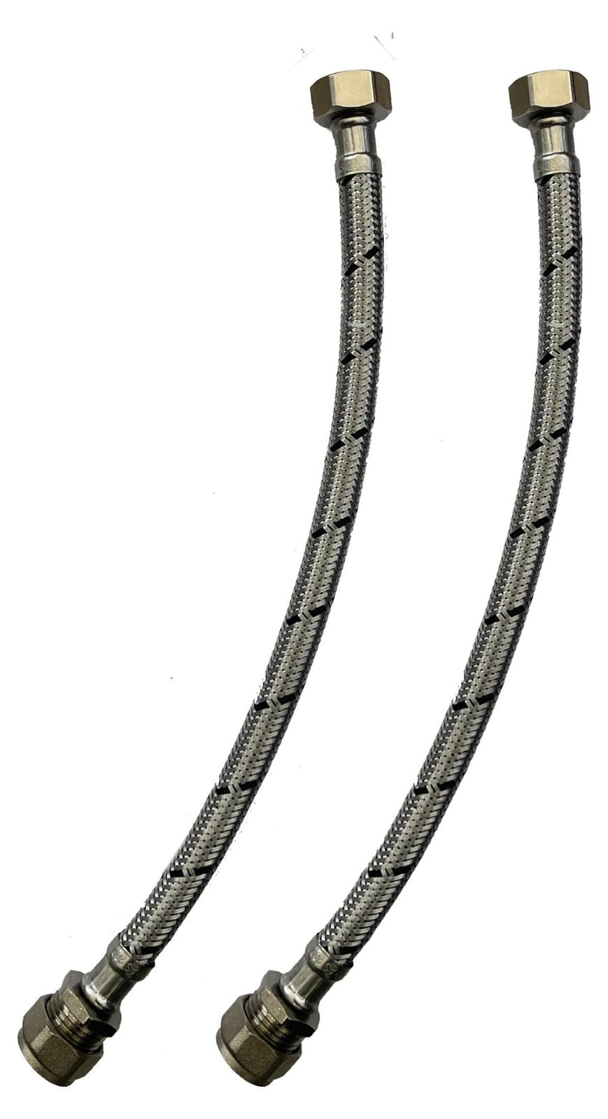 Dripio Flexibele slang, 15 mm x 1/2 inch, 300 mm, set van 2
