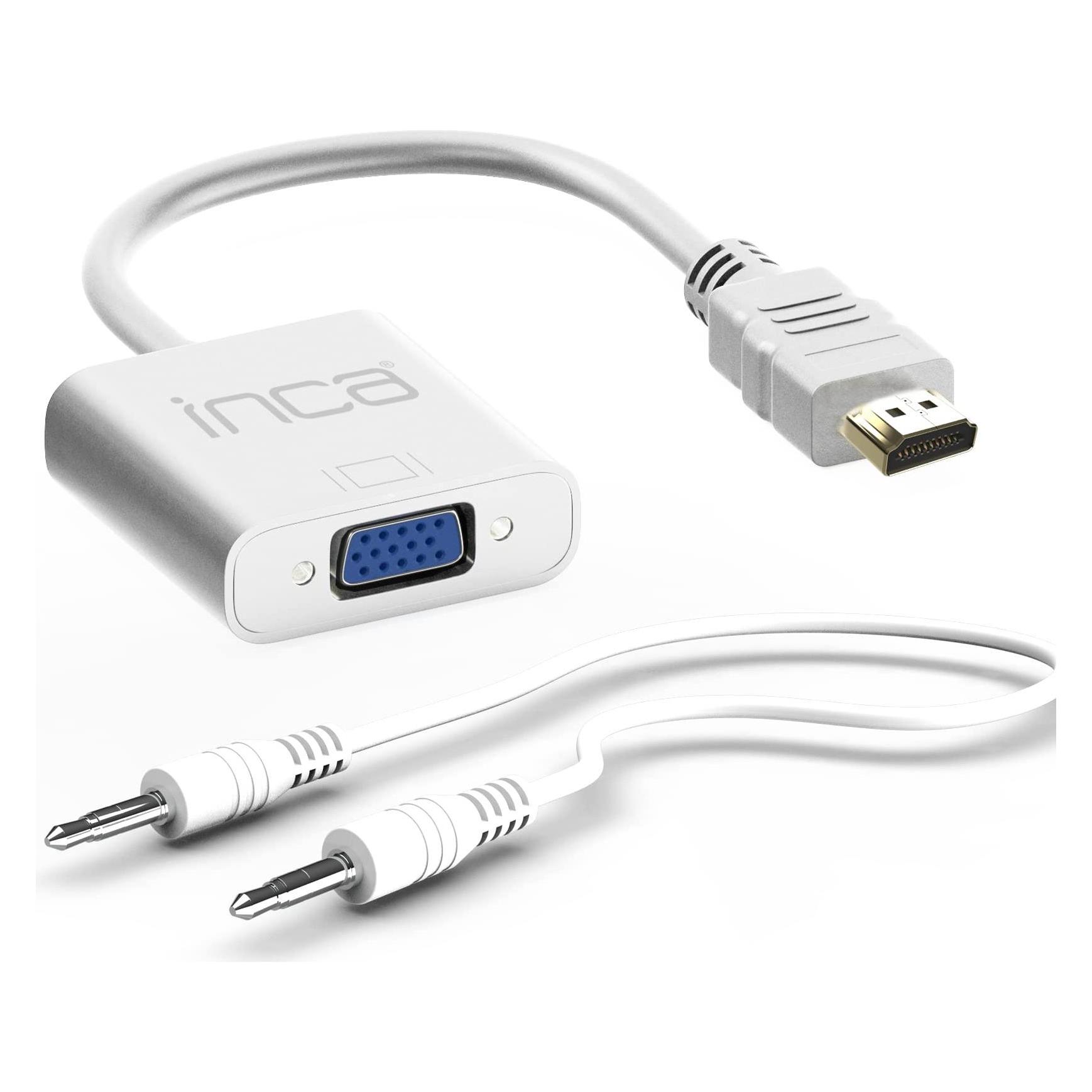 Inca Adapter IHTV-7TB HDMI > VGA St. + USB Audio, 1080P, WS retail (HDMI, VGA) (IHTVJ-7TB)