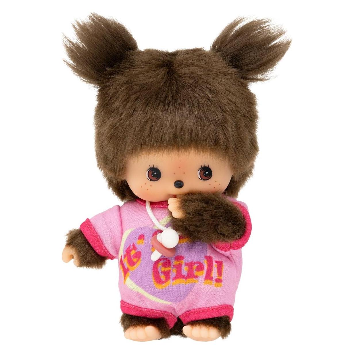 Monchhichi Plüschfigur Bebichhichi Romper It's a Girl 15cm (14 cm) (203857)