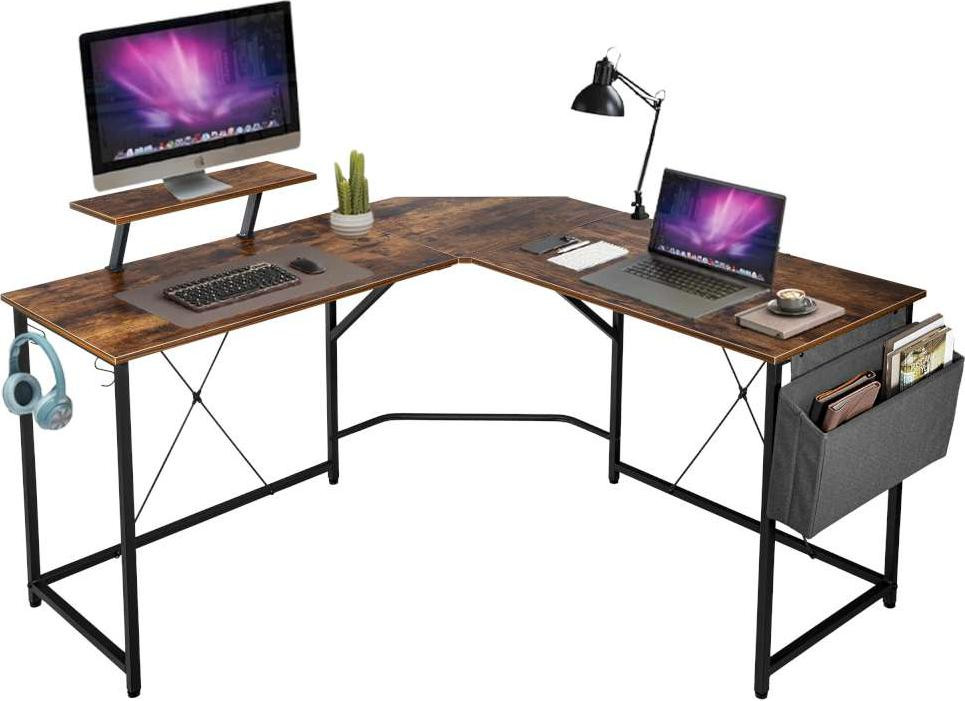 LoftInspired Hoekbureau met aanbouw AMORA RUSTIC