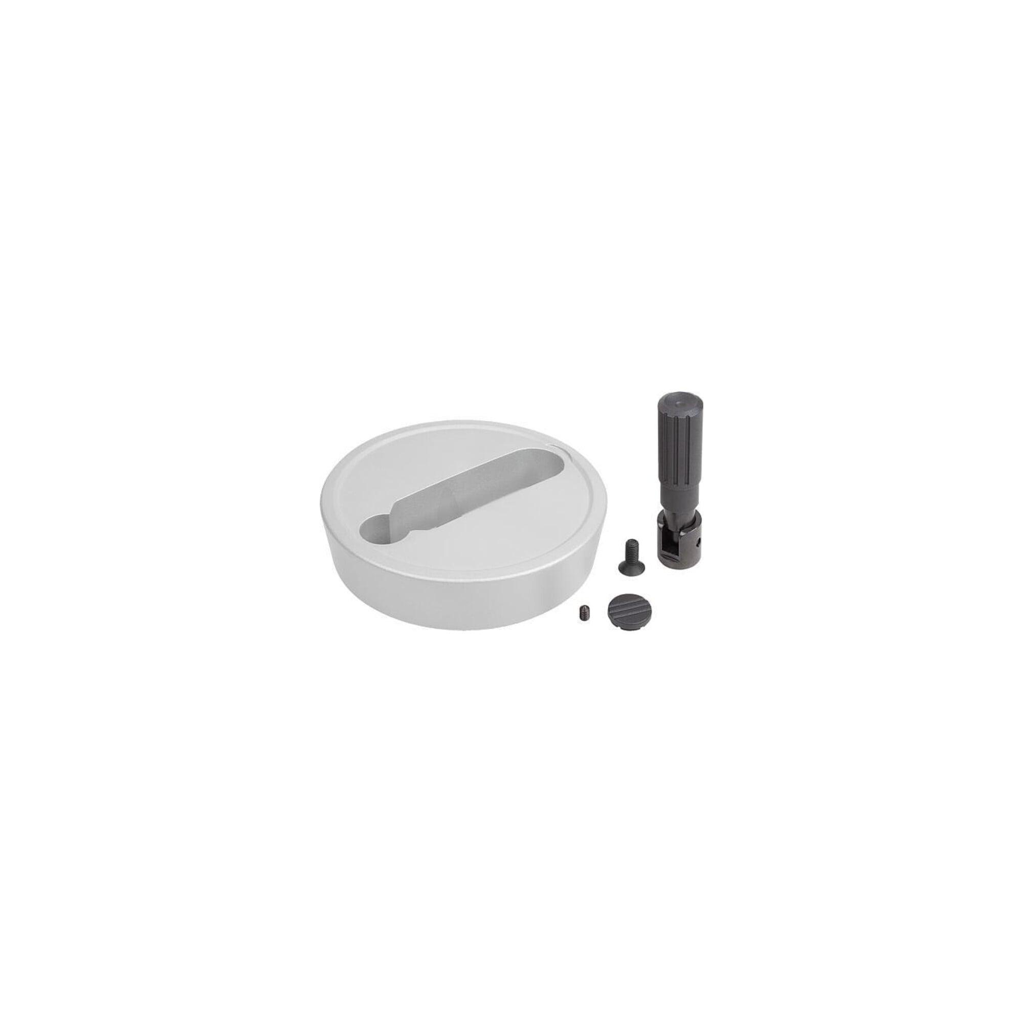 KIPP Handrad D1=125 Form E Aluminium silber Thermoplast (K1522.125122)