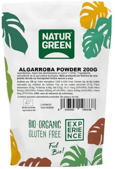 NaturGreen Alfarroba Powder Bio Sem Glúten 200g