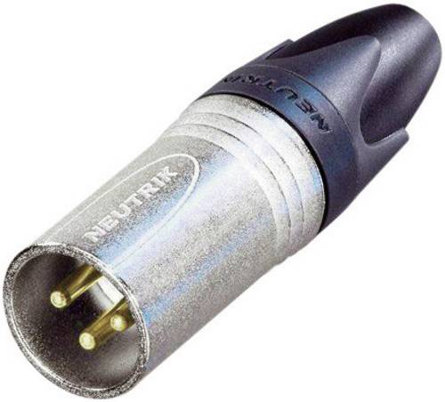 Neutrik NC3MXX-EMC XLR-Steckverbinder Stecker, gerade Polzahl: 3 Silber 1St.