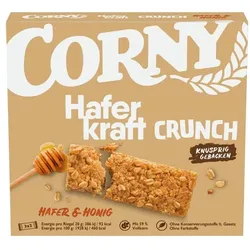 Corny Hafer-Riegel »Haferkraft Crunch Hafer & Honig« 6 Stück gelb