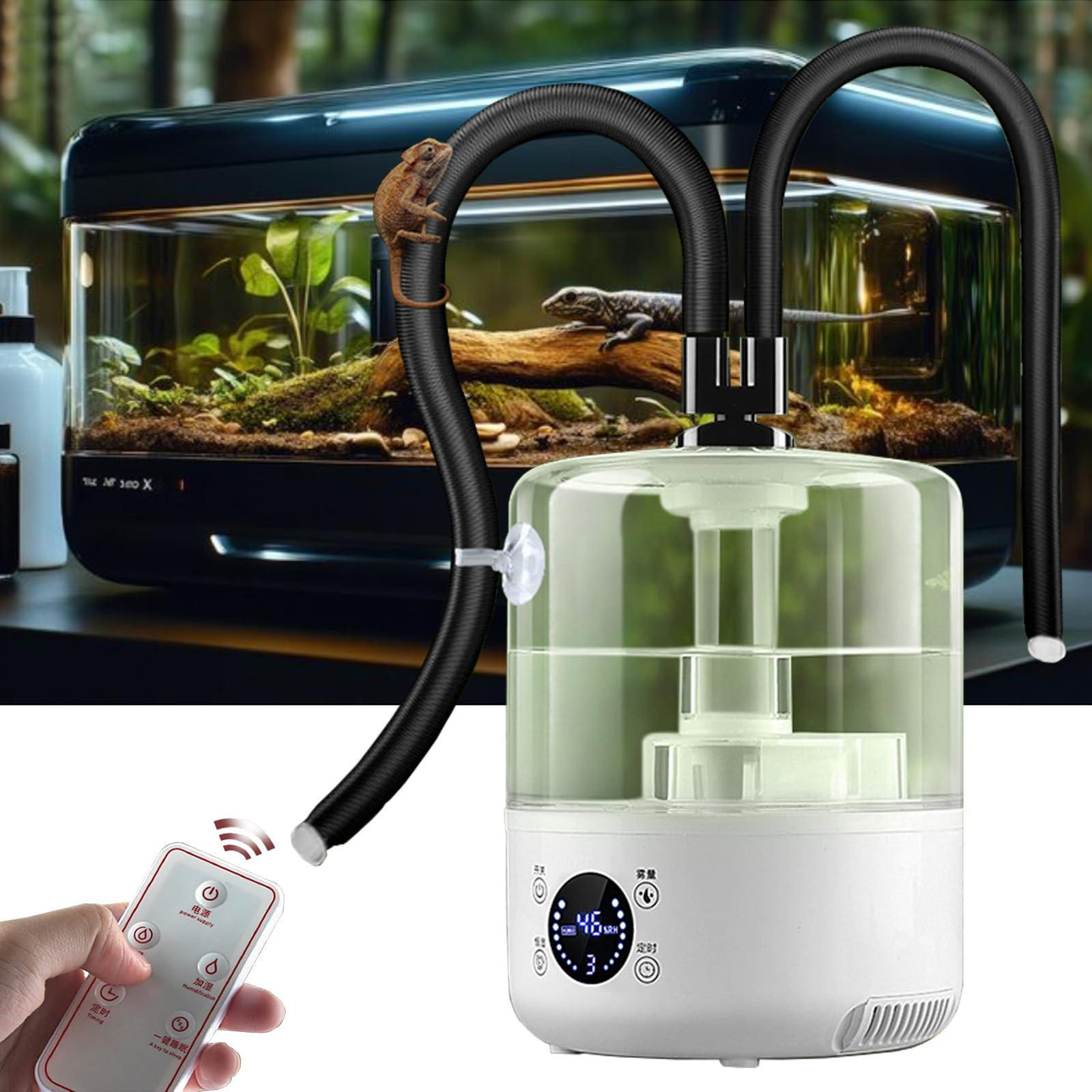 Selius Reptielen luchtbevochtiger terrarium met ultrasone rookmachine, 3,5 l