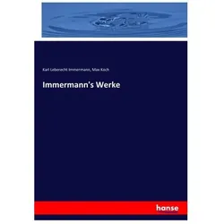 Hansebooks, Heft + Block, Immermann's Werke