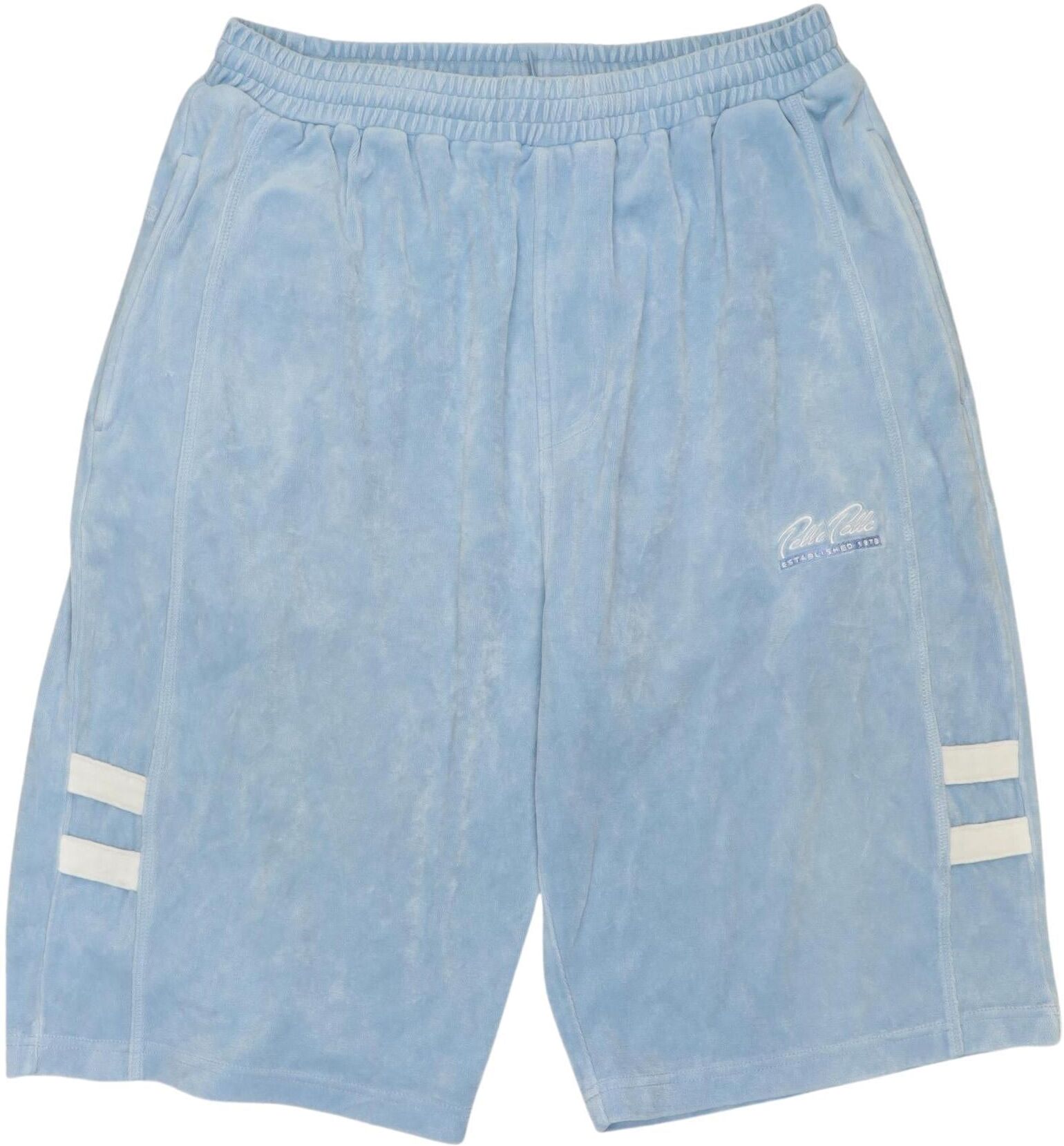 pelle pelle Herren Shorts, Hellblau, Gr. M, Baumwolle / Synthetik - Second Hand
