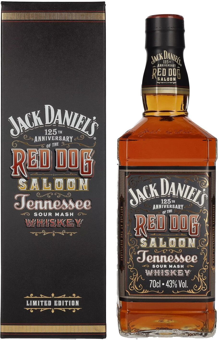 Jack Daniel's RED DOG SALOON Tennessee Whiskey 43% Vol. 0,7l in Geschenkbox