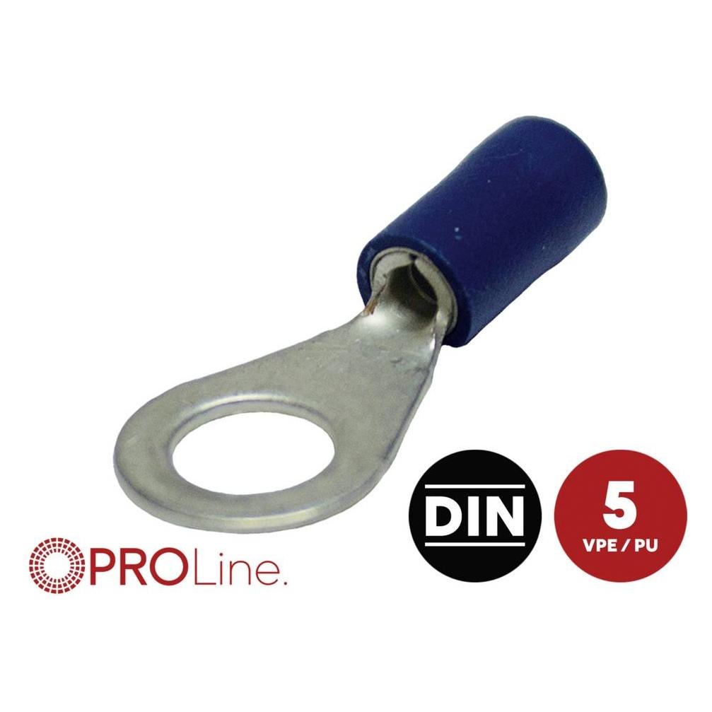 ACV 346550-2-5-p Ringkabelschuh Loch-Ø=6.5 mm Vollisoliert Blau 1 St. Piece (346550-2-5-p)