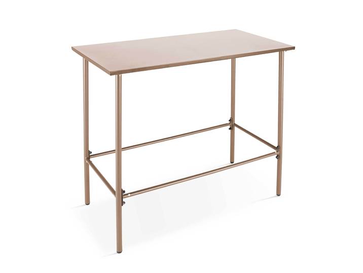 Garten-Hochtisch aus Metall 120x60x105 cm