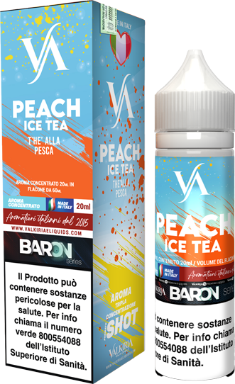 Valkiria Peach Ice Tea Liquido Shot 20ml The Pesca Limone Ghiaccio