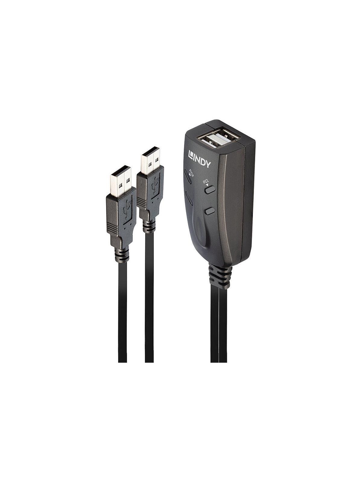 Lindy 2 Port USB KM Switch - keyboard/mouse switch - 2 ports