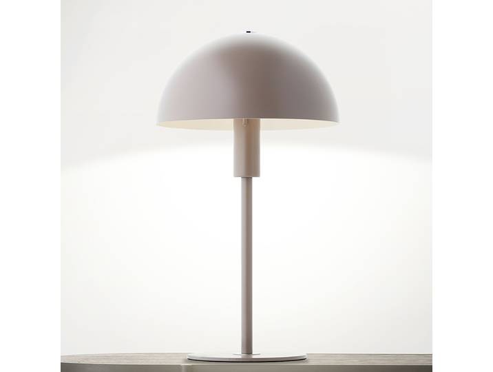 Lampe Ø 20cm Gris/Taupe fer verni E14
