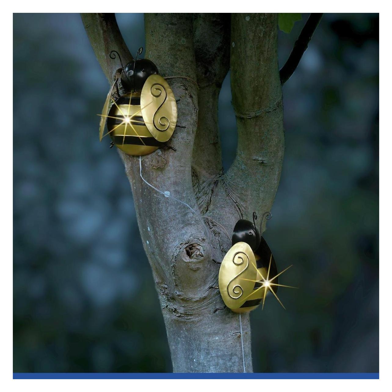 Wenko Solar Bee LED-Lichter - Gartendekoration - 2er-Set (69190223)