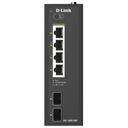 D-Link DIS-100G-06P, 6-Port Gigabit Industrial PoE+ Unmanaged Switch