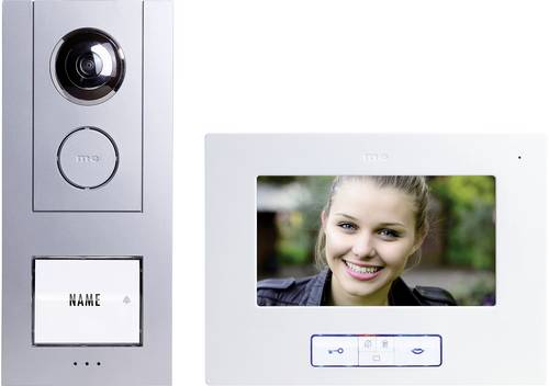 M-e modern-electronics VISTUS VD ALU-6710 S Video-Türsprechanlage Kabelgebunden Silber