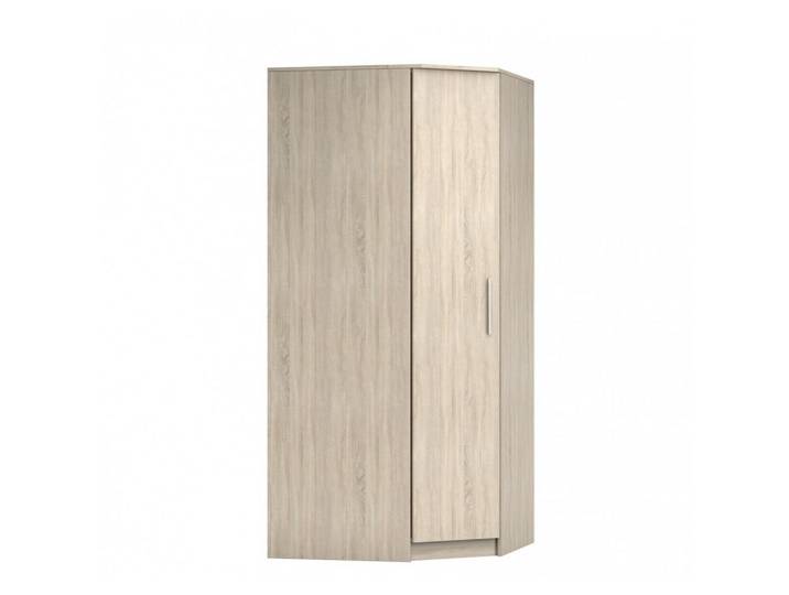 imoebel24 Eckkleiderschrank Szantal Sonoma/Sonoma 96 cm, Sonoma Eiche, 5 Fächer, 1x210x64 cm, Schlafzimmer, Kleiderschränke, Eckschränke