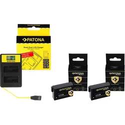 PATONA Dual USB Ladegerät + 2x Akku Canon LP-E8