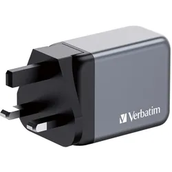 Verbatim GNC-100 GaN Charger (100 W, 4 Ports), USB Ladegerät, Grau