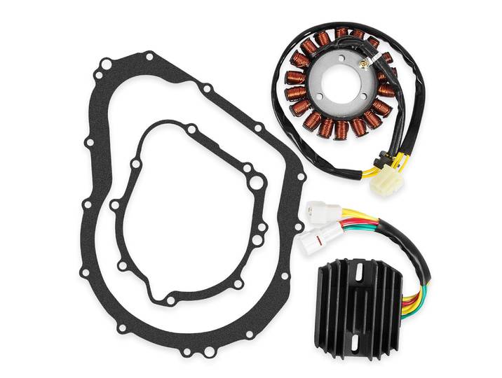 Stator avec redresseur de régulateur avec kit de joints compatible avec Suzuki GSXR 600 750 2006-2012